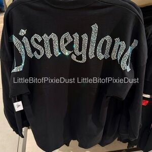 Disney Parks Disneyland Rhinestone Black Spirit Jersey
